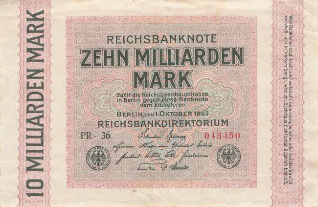 10 Milliarden Mark ro.114c PR VF